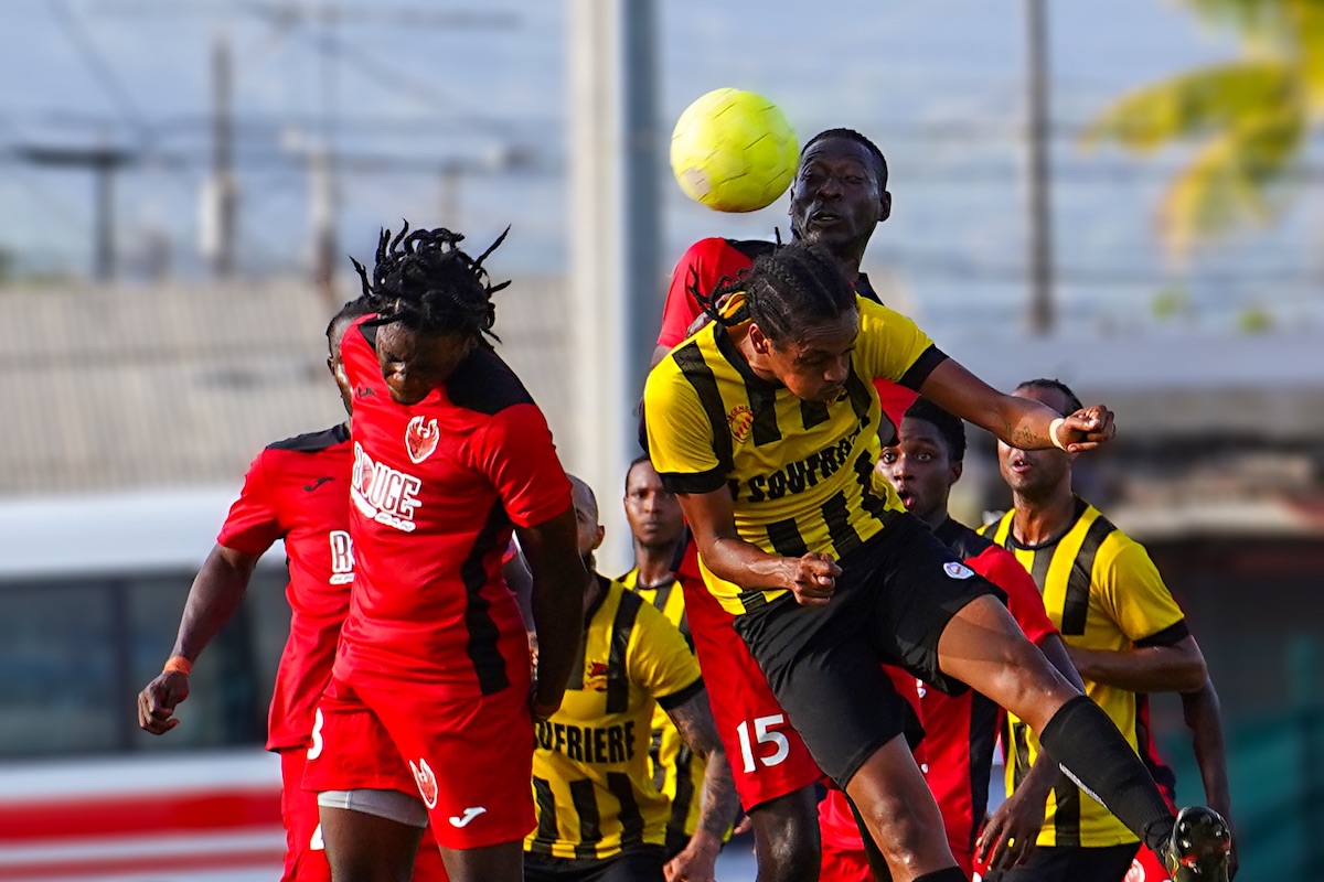 Action during a TTPL match between Central FC and 1976 FC Phoenix at La Horquetta Recreation Ground on Saturday, April 6th 2024.