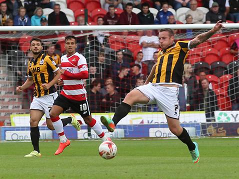 Chris Birchall vs Doncaster Rovers on August 16, 2014