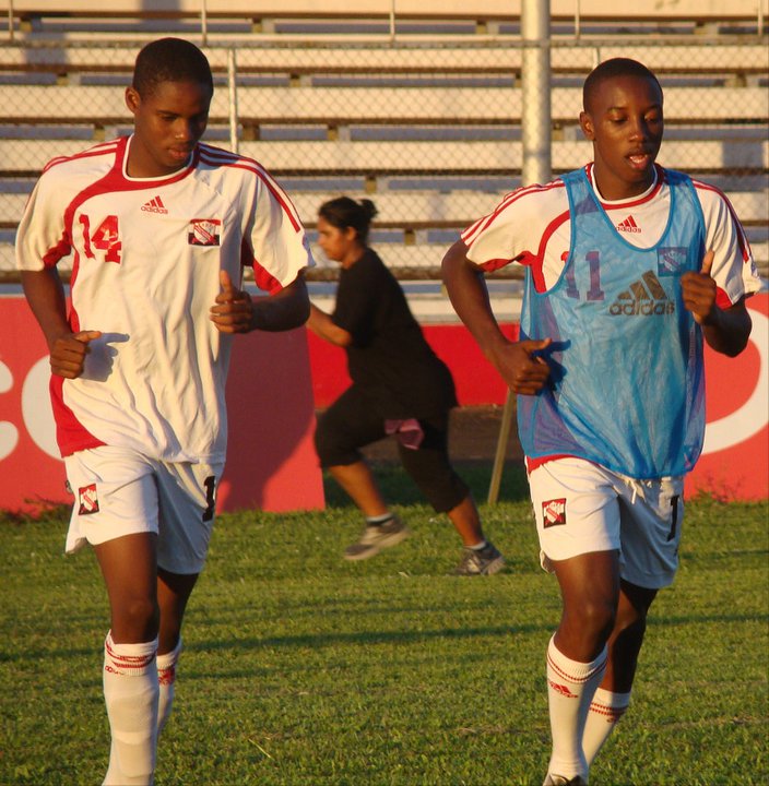 U-20 players Joevin Jones (left) and Cordell Cato.