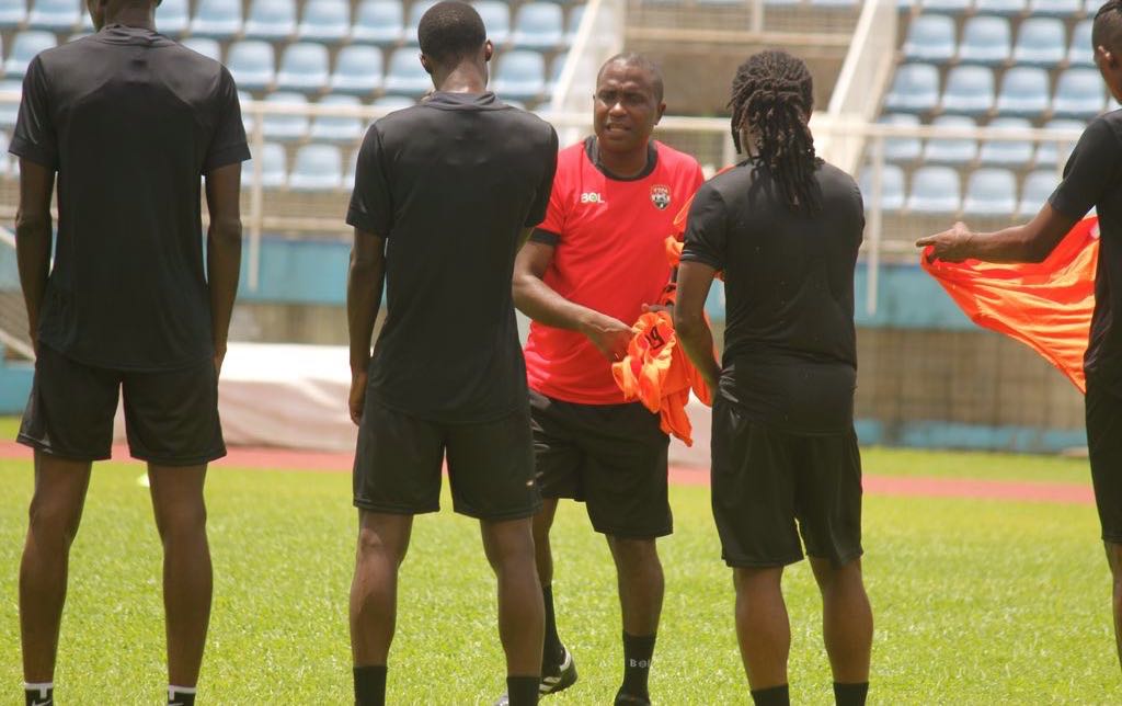 National football team coach Angus Eve applauds player professionalism ahead of Gold Cup qualifier.