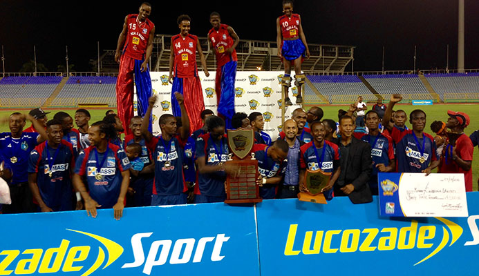 Marvin Phillip star as Morvant Caledonia reunites with Lucozade Sport Goal Shield after four years.