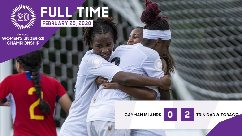 U20 Women advances to the knockout stage with 2-0 win over Cayman.