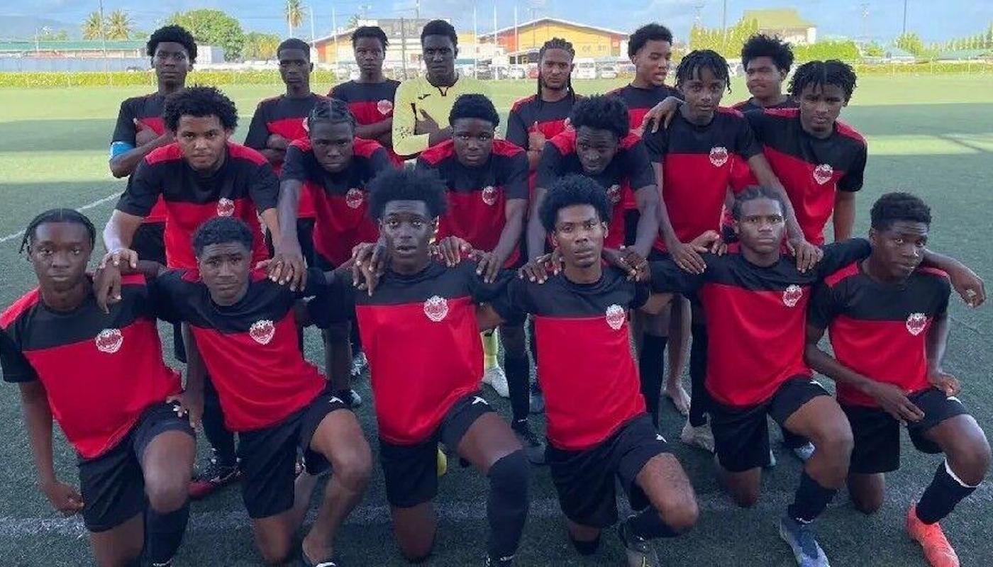 GROUP LEADERS: Members of the FC Ginga football team, currently atop the Group A standings in the Crown Trace Under-18 Showcase Football League.