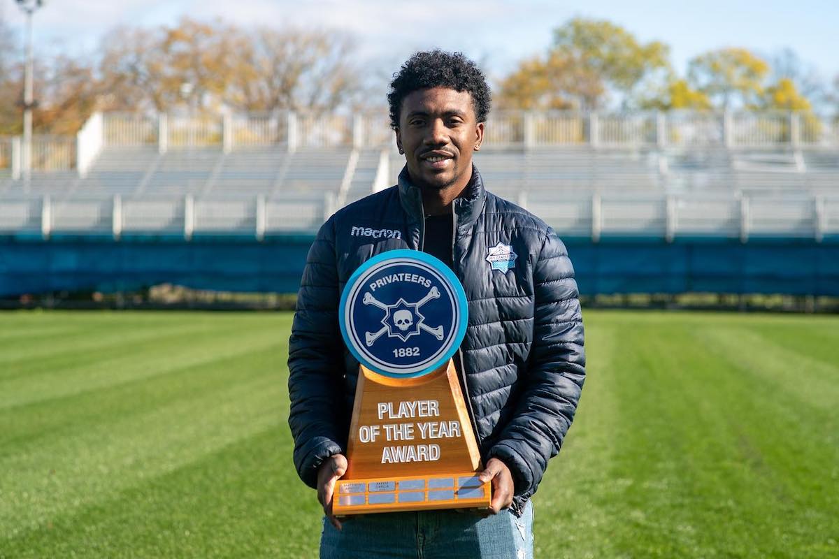 Akeem Garcia was voted the Privateers 1882 Player of the Year 2020.