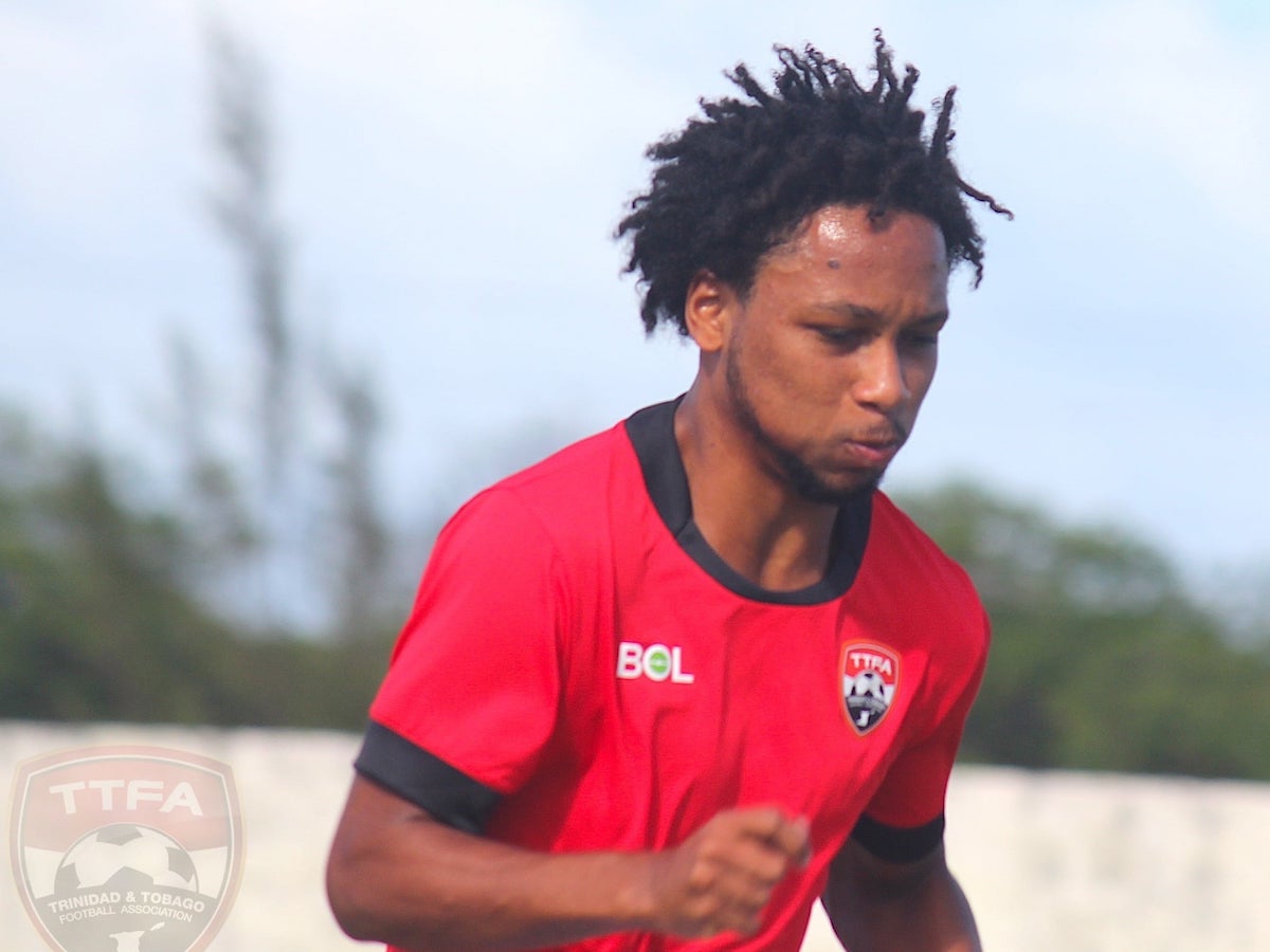 Judah Garcia training with the Trinidad and Tobago Men's Senior Team in the Bahamas on June 4th 2021