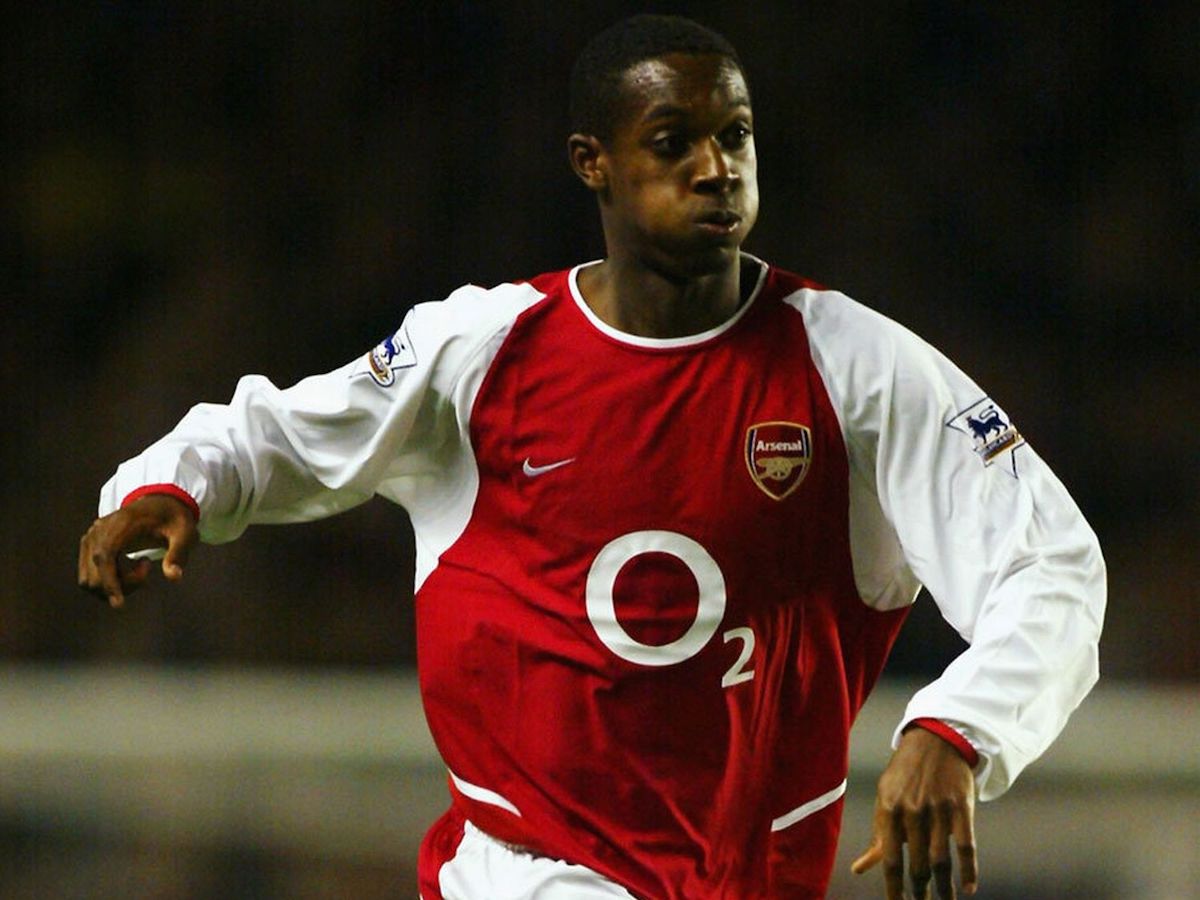 Justin Hoyte during the 2003/04 season with Arsenal