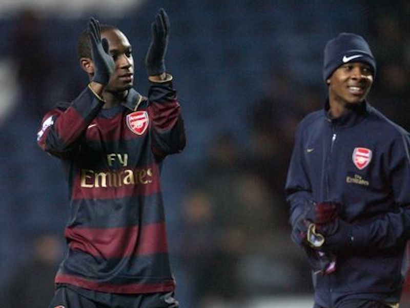 Justin and Gavin Hoyte during their Arsenal days