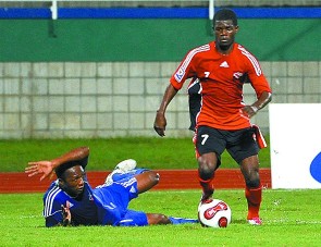 Man of the match performance by Hughtun Hector (PHOTO - T&T Guardian).