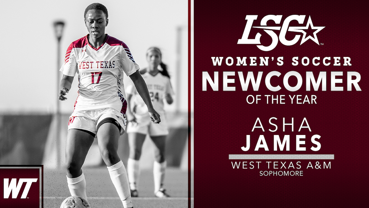 West Texas A&M's Asha James named Lone Star Conference Newcomer of the Year