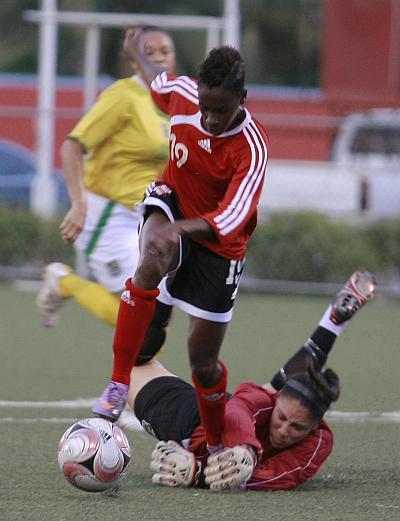 FLASHBACK - T&T's #19 Kennya Cordner on the attack.