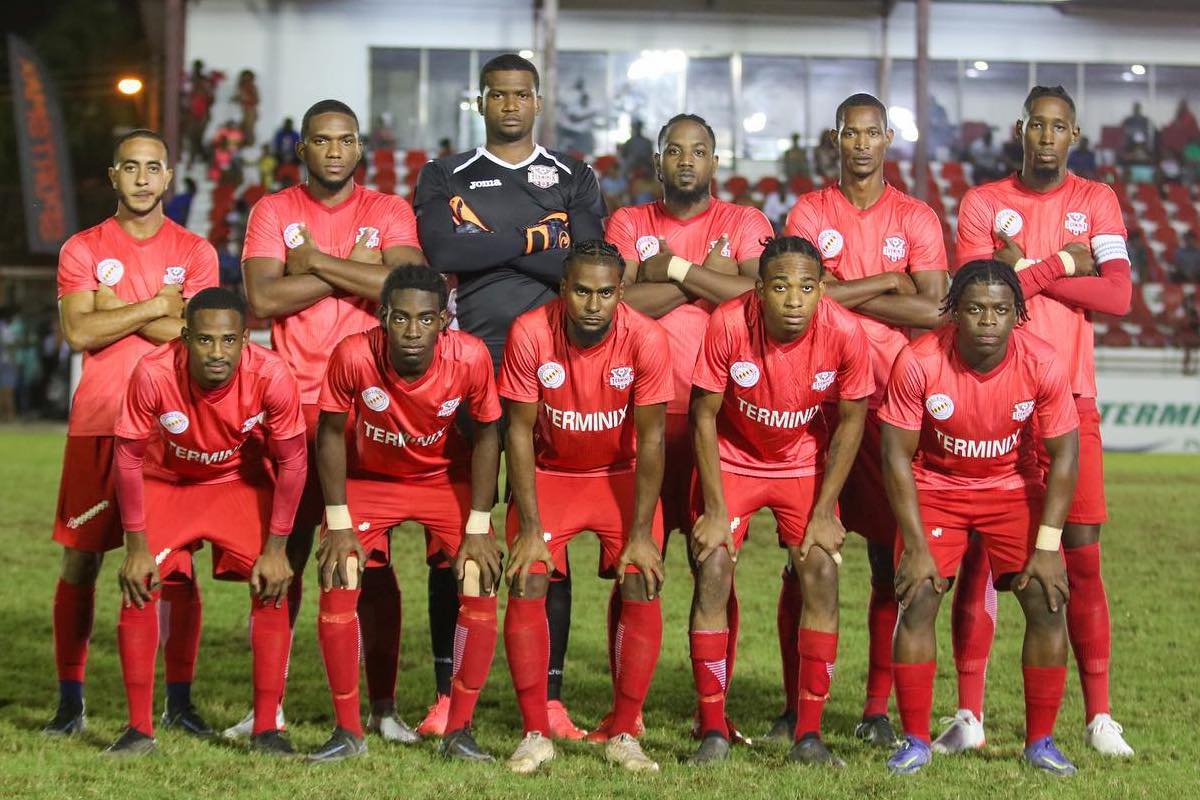 La Horquetta Rangers pose for a team photo before facing Central Soccer World at the La Horquetta Recreation Grounds on Friday, June 17th 2022