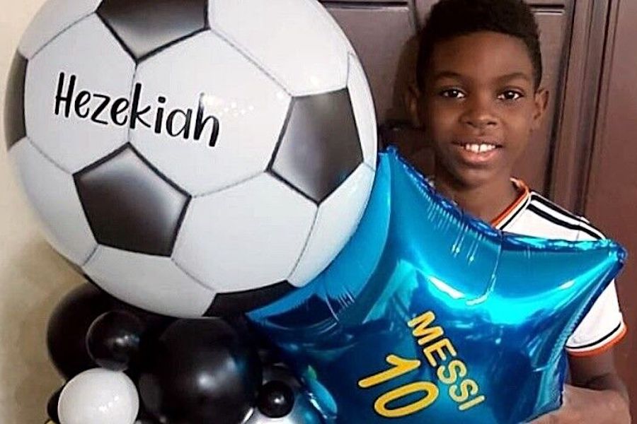 RALLYING FOR HEZEKIAH: US$5,000 has so far been raised to help ten-year-old footballer Hezekiah Martin to treat a cancer growth.