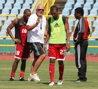 Head coach Otto Pfister resumes training, Roberts away on trials in South Africa.