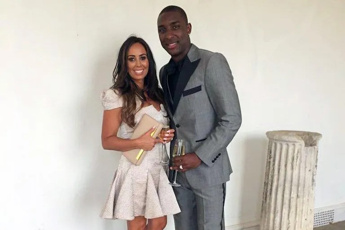 Jlloyd Samuel with his first wife Emma Pritchard