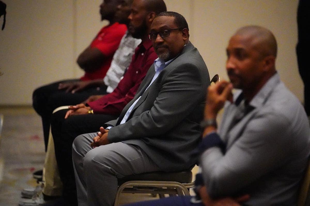 Morvant Caledonia Head Coach Jamaal Shabazz at the launch of the T&T Premier Football League at the Hyatt Regency in Port-of-Spain on Monday, February 6th 2023.