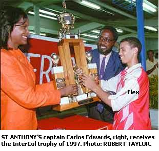 FLASHBACK - Carlos Edwards in his St Anthony's College days.
