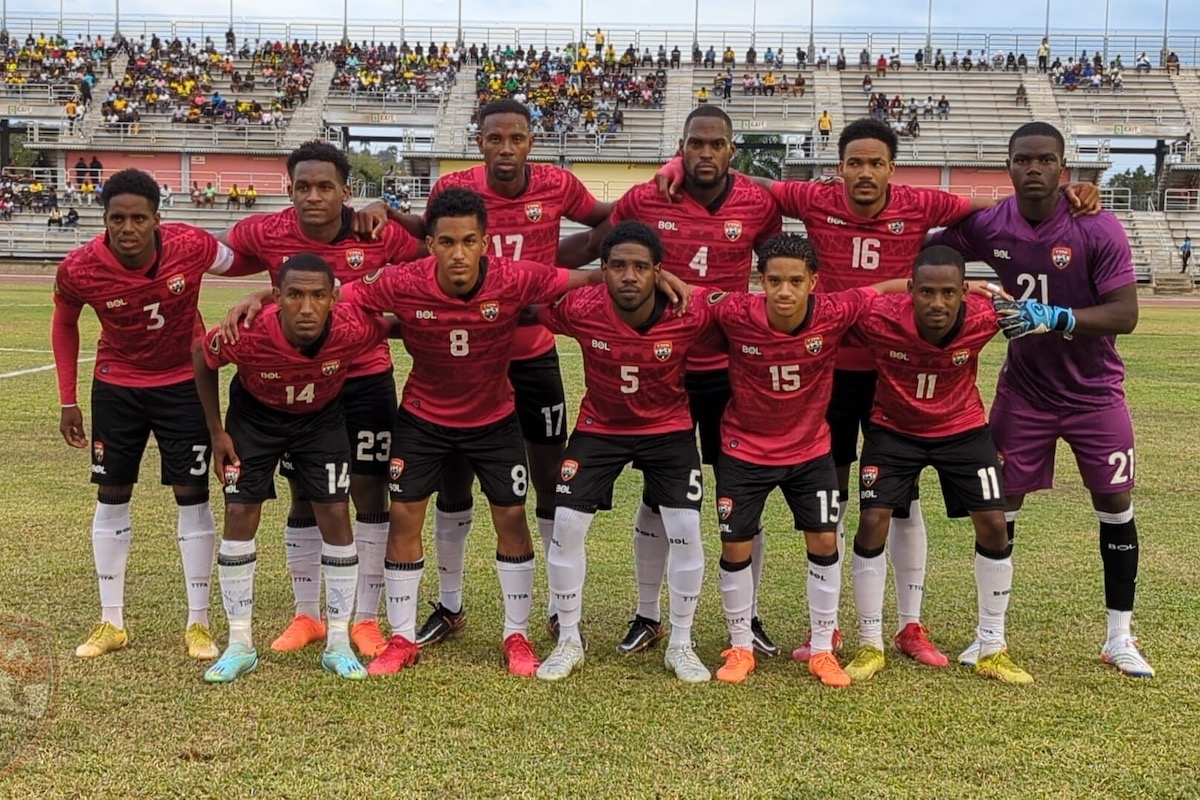 Trinidad and Tobago's starting XI against Jamaica in an International Friendly at Catherine Hall Sports Complex, Montego Bay, Jamaica on Saturday, March 11th 2023.