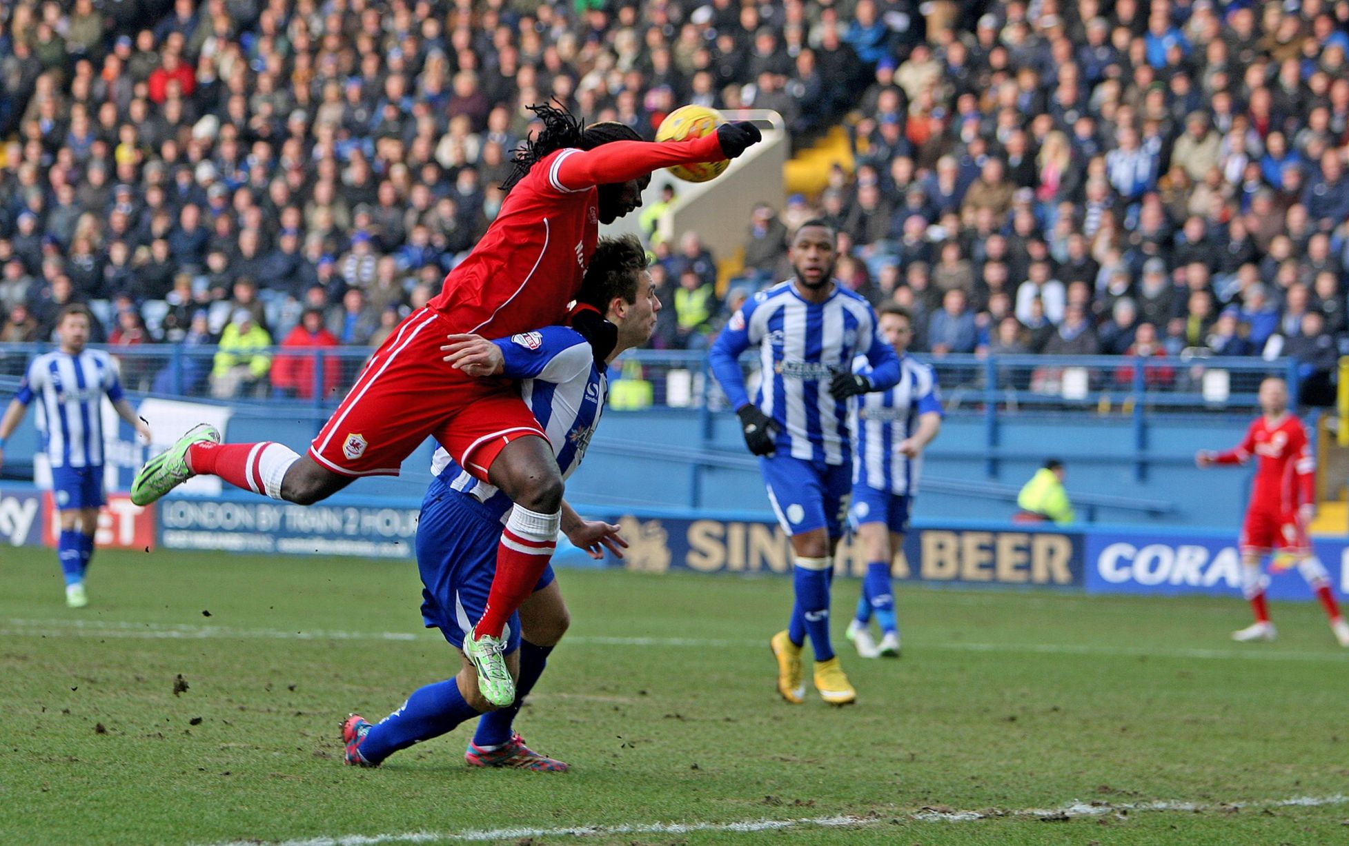 Kenwyne Jones scores Cardiff's opening goal against Sheffield Wednesday