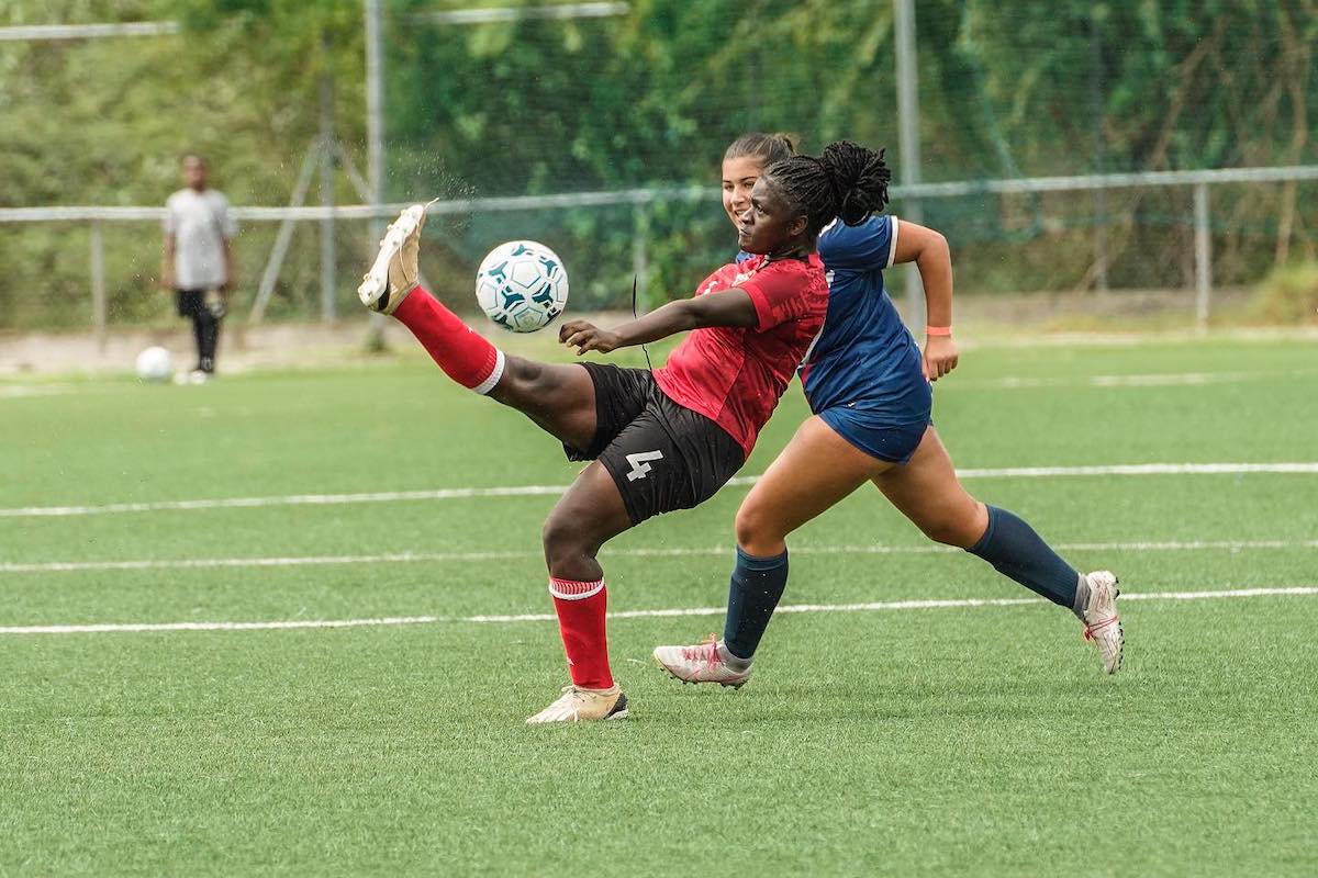 Trinidad and Tobago Girls U-14 vs Puerto Rico Girls U-14 at the ABFA Technical Center in St. John’s, Antigua on Tuesday, August 22nd 2023.