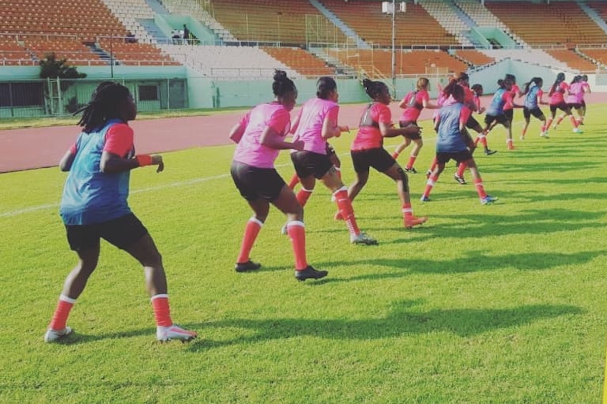 Members of the national women's senior football team put in the work during a training session on Thursday in Santo Domingo, Dominican Republic ahead of their friendly match against the host country on Friday from 5 pm.