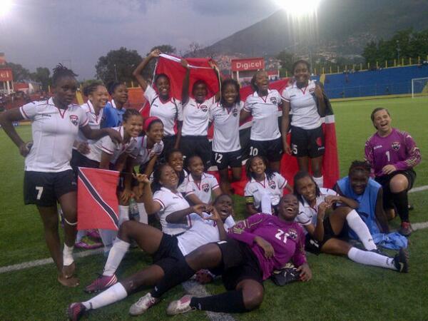 T&T Women's U-17 after defeating Puerto Rico