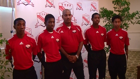 From left - Akeem Garcia, Dre Fortune, Shawn Cooper, Brendon Creed and Matthew Woo Ling. (Credit: TTFF Media).