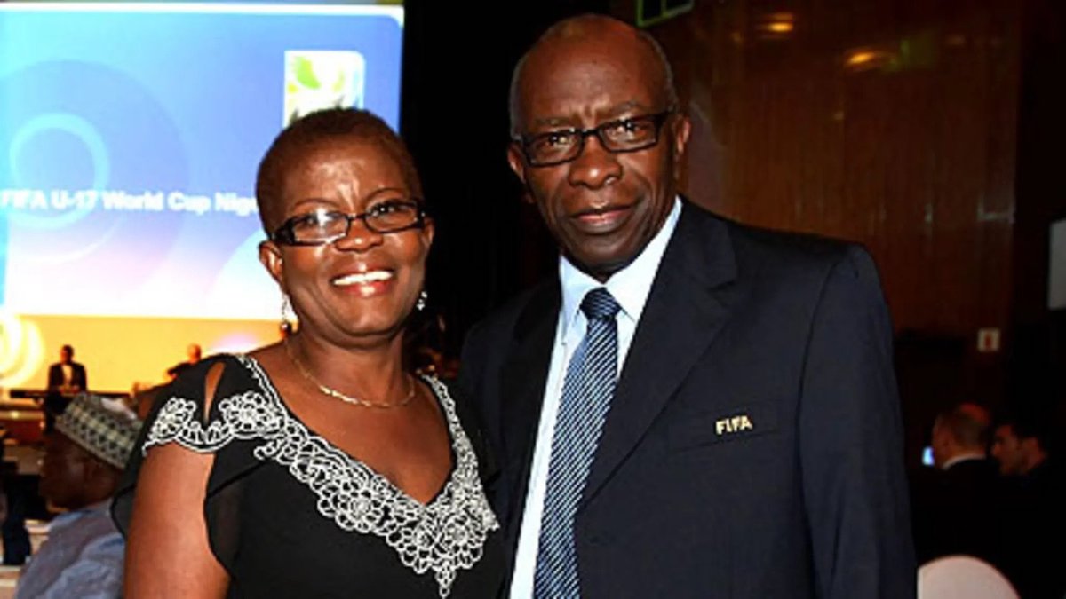 Former FIFA vice-president Jack Warner with his wife Maureen