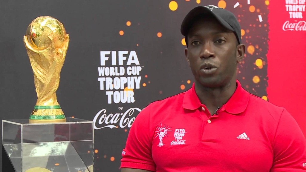 Dwight Yorke - 2014 FIFA World Cup trophy Tour